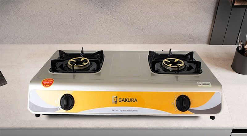 Bếp gas đôi Sakura SA-728T - Hàng chính hãng