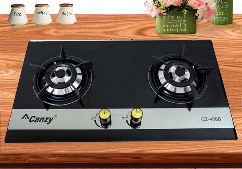 Bếp gas đôi âm Canzy CZ-488B - Hàng chính hãng