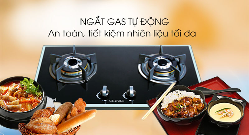 Bếp gas đôi âm kính Capri CR-272KT - Hàng chính hãng