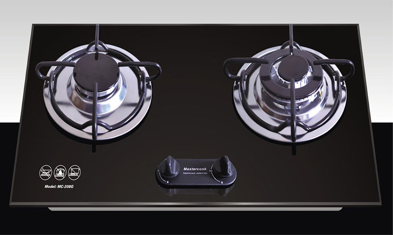 Bếp gas đôi âm kính Mastercook MC-208G  - Hàng chính hãng