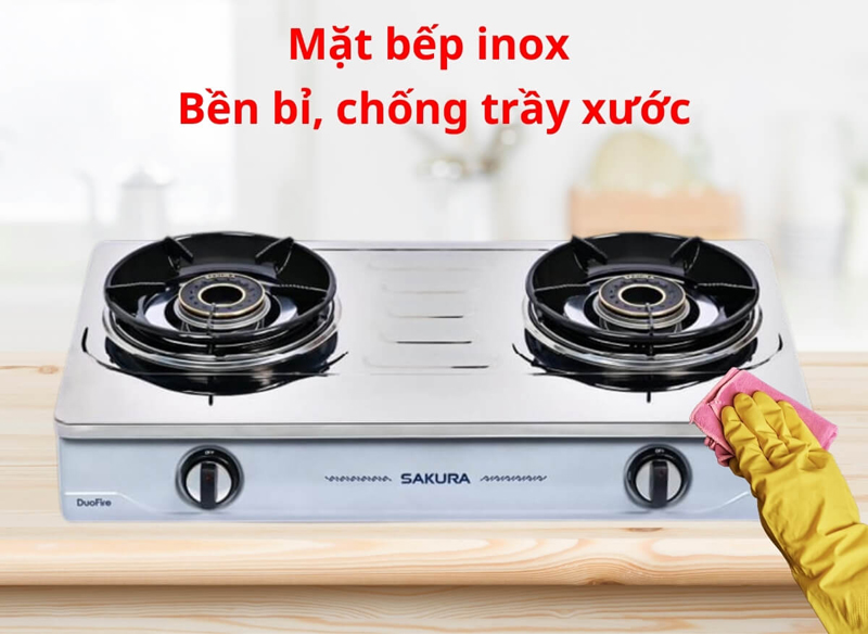 Bếp gas đôi Sakura SA-795LS - Hàng chính hãng