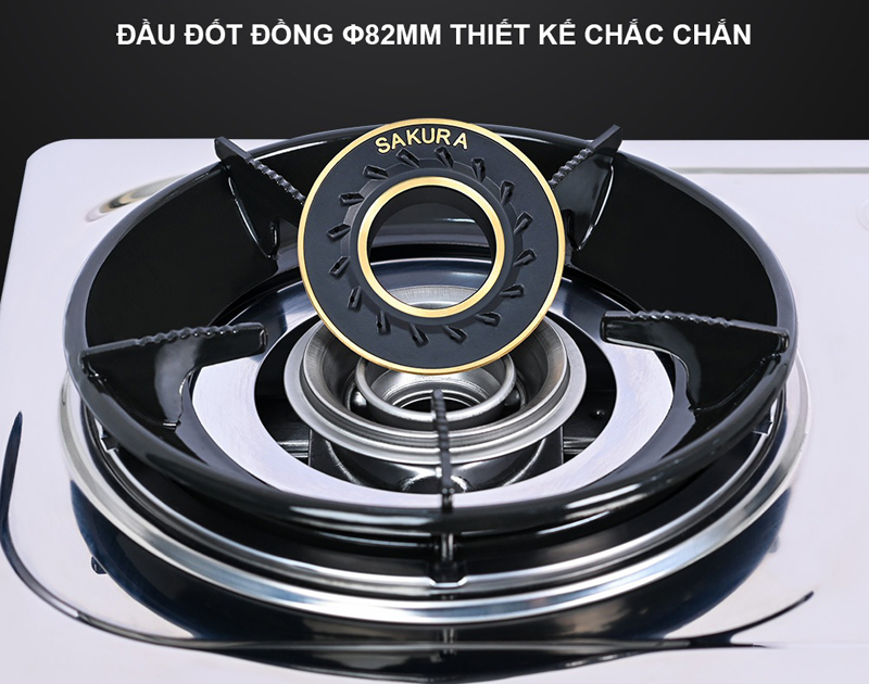 Bếp gas đôi Sakura SA-795LS - Hàng chính hãng