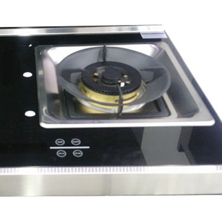 Bếp gas đôi tích hợp hút mùi Baidee F1-1 - Hàng chính hãng
