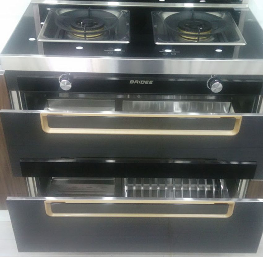 Bếp gas đôi tích hợp hút mùi Baidee K5-1 - Hàng chính hãng