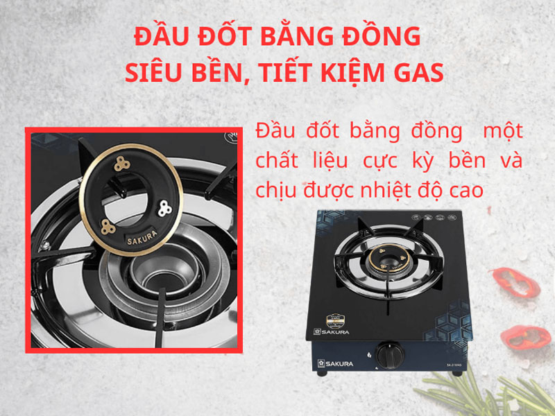 Bếp gas đơn Sakura SA-310AG - Hàng chính hãng