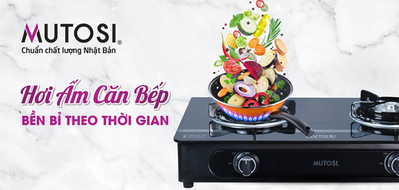 Bếp gas dương Mutosi MG-38B - Hàng chính hãng