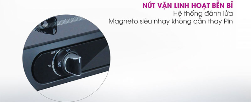 Bếp gas dương Mutosi MG-38B - Hàng chính hãng