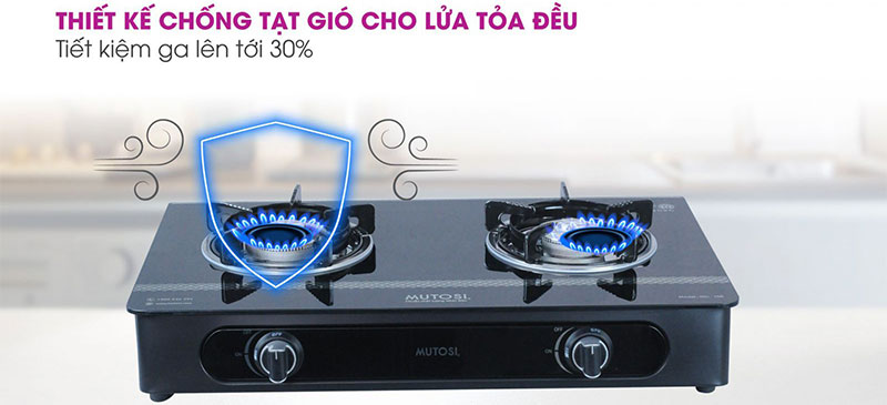 Bếp gas dương Mutosi MG-38B - Hàng chính hãng