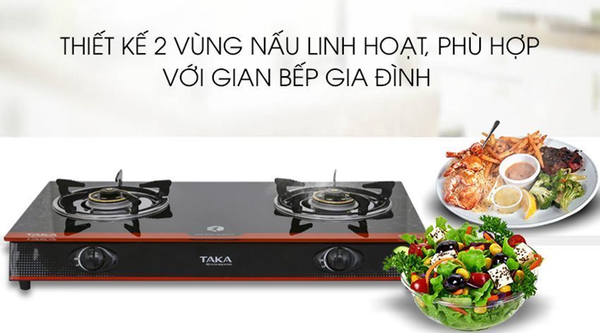 Bếp gas dương Taka DK70C - Hàng chính hãng