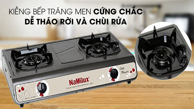 Bếp gas dương đôi Namilux NA-703AFM - Hàng chính hãng