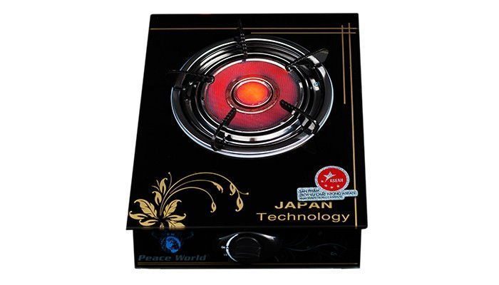 Bếp gas đơn hồng ngoại Peace World PW-017HNH - Có chế độ hâm - Hàng chính hãng