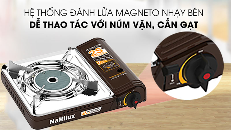 Bếp gas mini hồng ngoại Namilux PL2027PS - Hàng chính hãng