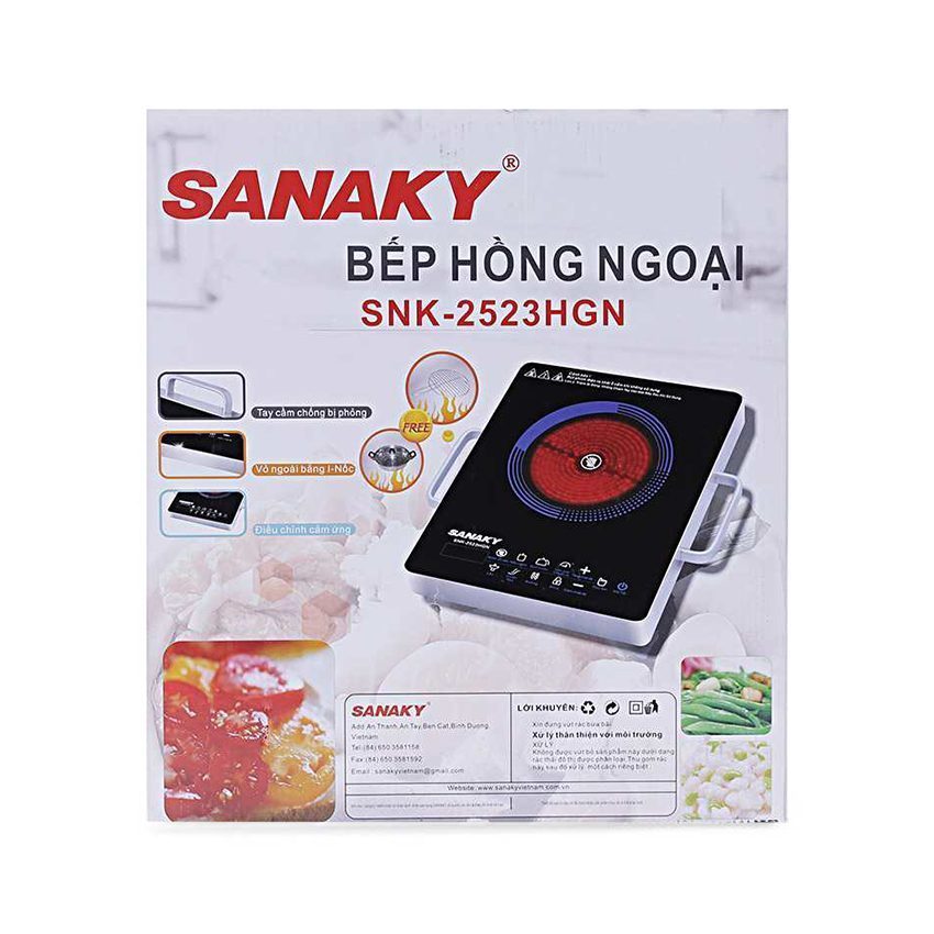 Bếp hồng ngoại Sanaky SNK-2523HGN - Hàng chính hãng