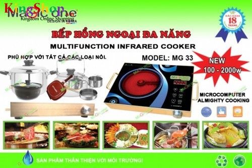 Bếp hồng ngoại Magic One MG-33 - Công suất 2000W - Hàng chính hãng