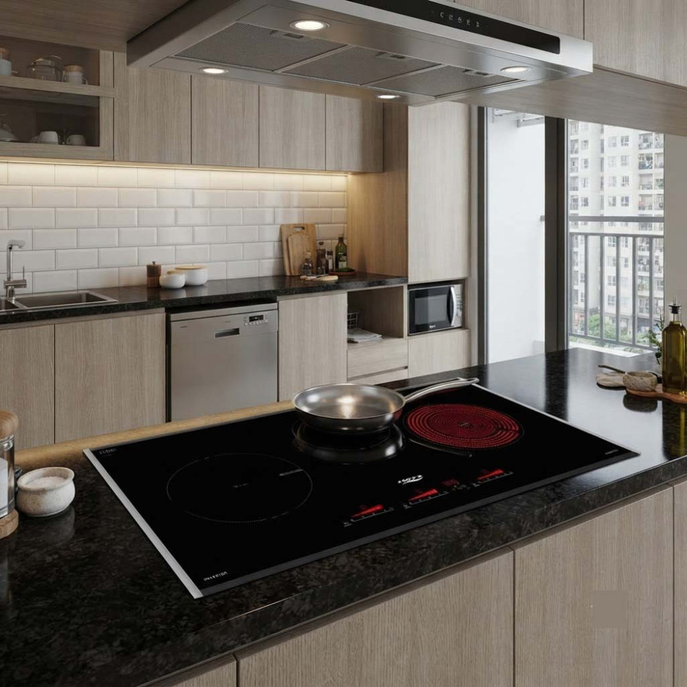 Bếp hồng ngoại điện từ 3 vùng nấu Chefs EH-MIX536 - Hàng chính hãng