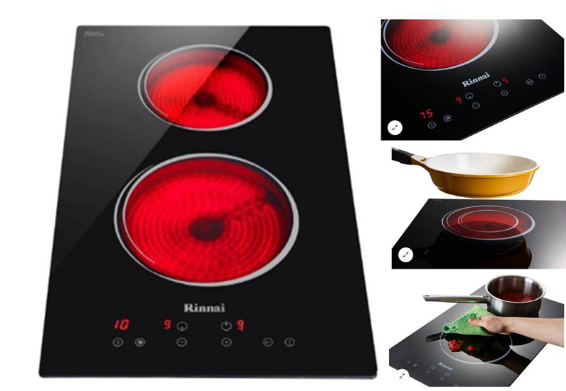 Bếp hồng ngoại đôi Rinnai RB-3012E-ZB - Hàng chính hãng