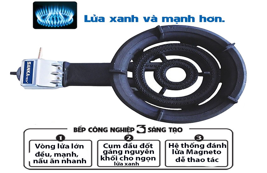 Bếp khè gas công nghiệp SANKAtech SKT-107CN - Hàng chính hãng
