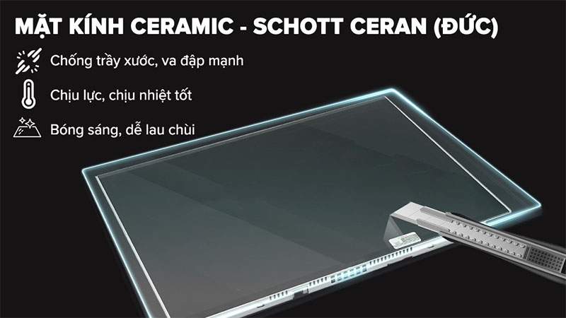 Bếp từ 3 vùng nấu Hafele HC-I6030B 536.61.831 - Hàng chính hãng