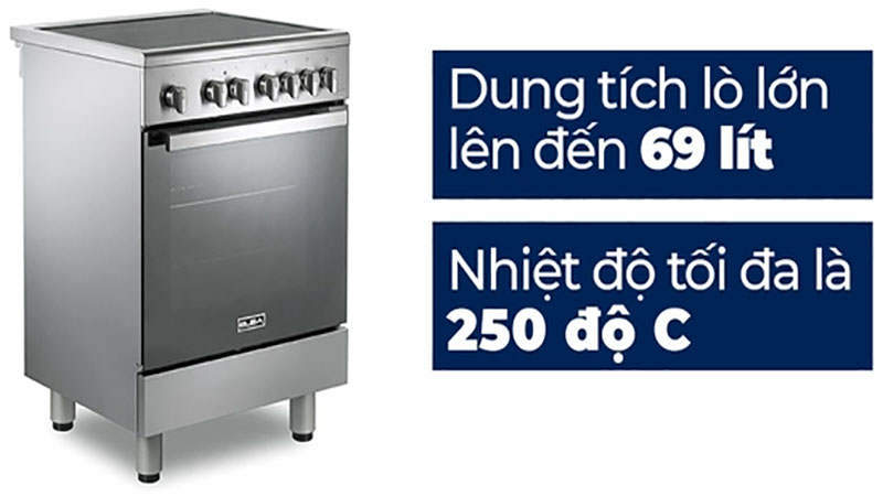 Bếp từ 4 vùng nấu kết hợp lò nướng Elba CXX-664-IMLVN 60cm - Hàng chính hãng