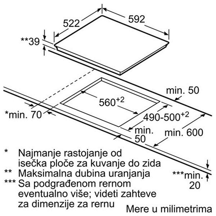 Bếp từ Bosch PXY601JW1E - Hàng chính hãng