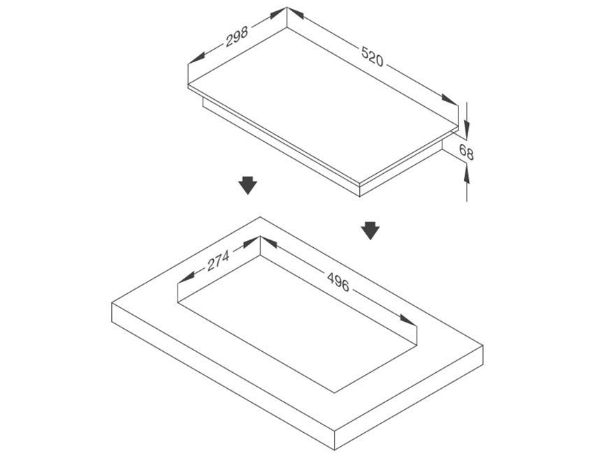 Bếp từ Domino âm kính Malloca MDI 302 - Hàng chính hãng