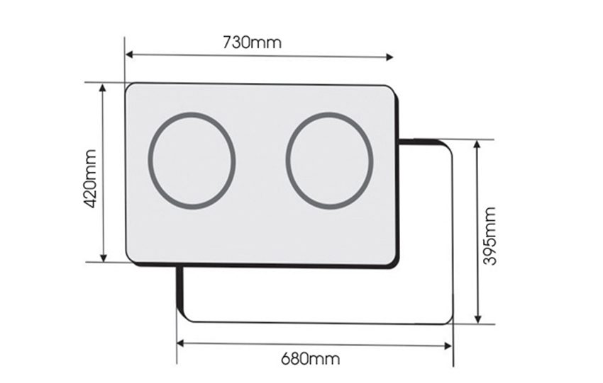 Bếp điện từ đôi Fandi FD-226I - Hàng chính hãng