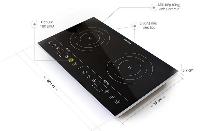 Bếp từ Rommelsbacher CT3410IN - Hàng chính hãng