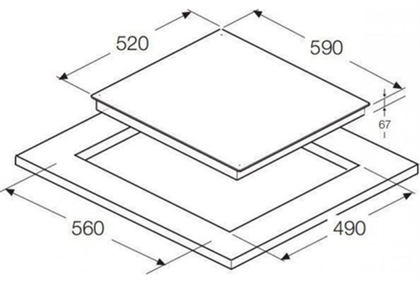 Bếp từ ba âm kính Hafele HC-I603B - Hàng chính hãng