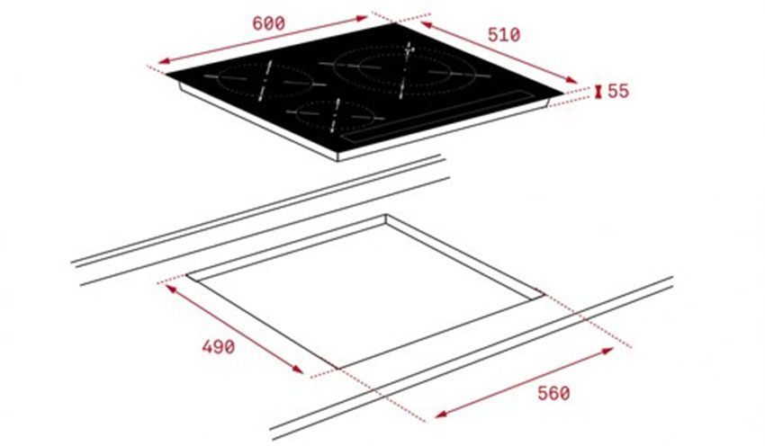 Bếp từ ba âm kính Teka IZ 6320 - Hàng chính hãng