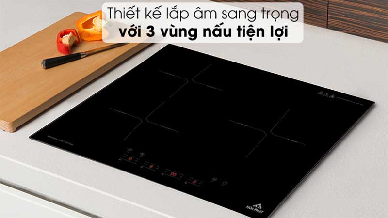 Bếp từ ba vùng nấu Hòa Phát HPC-D31A2 - Hàng chính hãng
