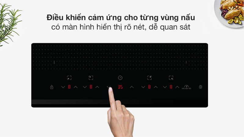 Bếp từ bốn vùng nấu lắp âm Daikiosan DKT-400001 - Hàng chính hãng