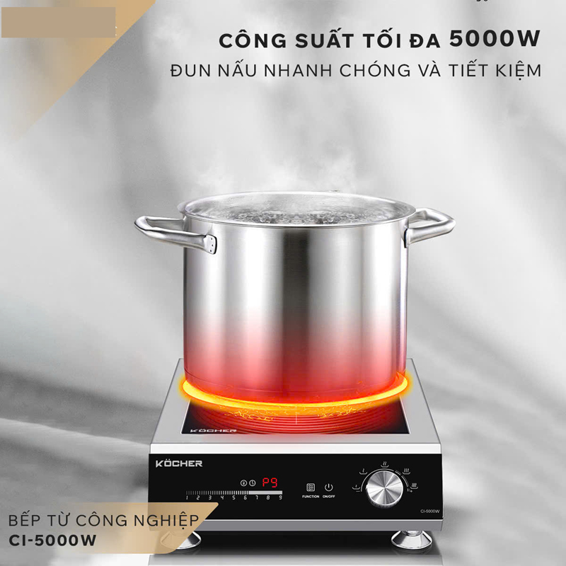 Bếp từ công nghiệp Kocher CI-5000F - Hàng chính hãng