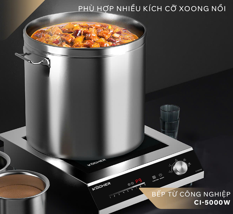Bếp từ công nghiệp Kocher CI-5000F - Hàng chính hãng