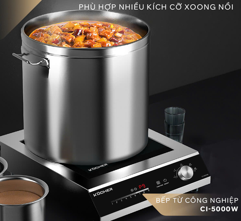 Bếp từ công nghiệp Kocher CI-5000W - Hàng chính hãng