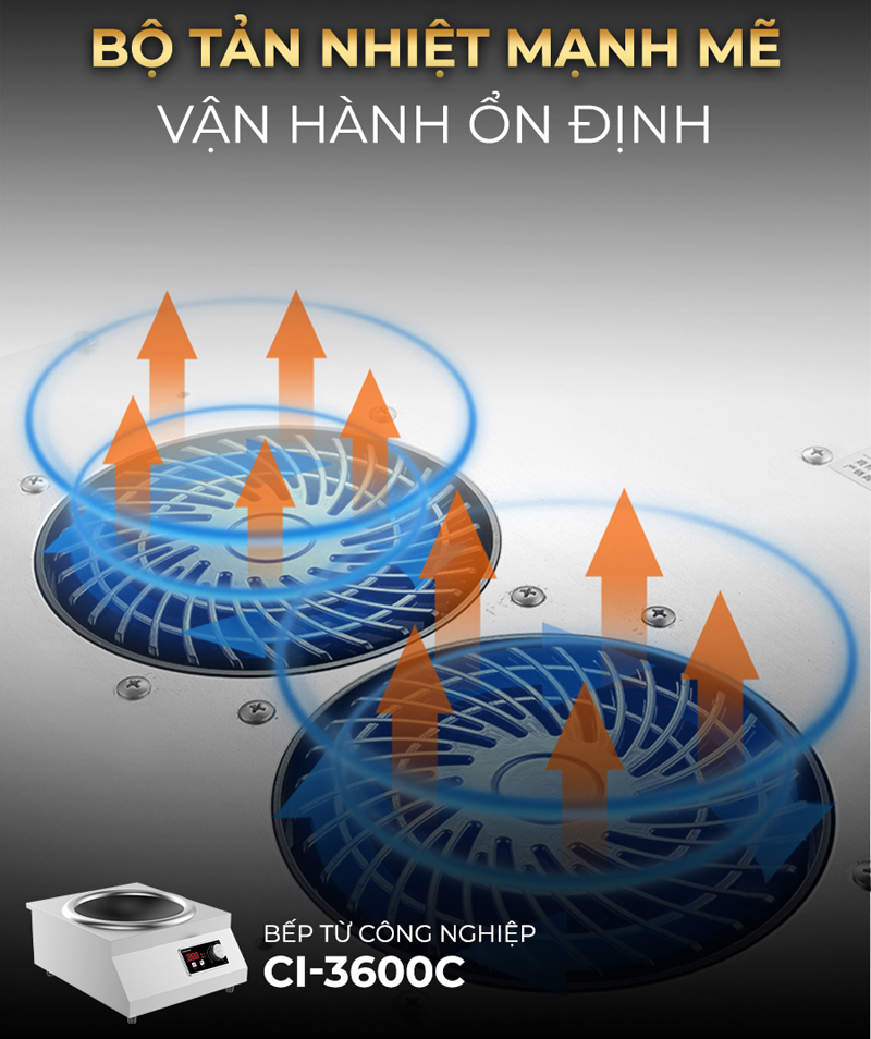 Bếp từ công nghiệp Kocher CI-3600C - Hàng chính hãng