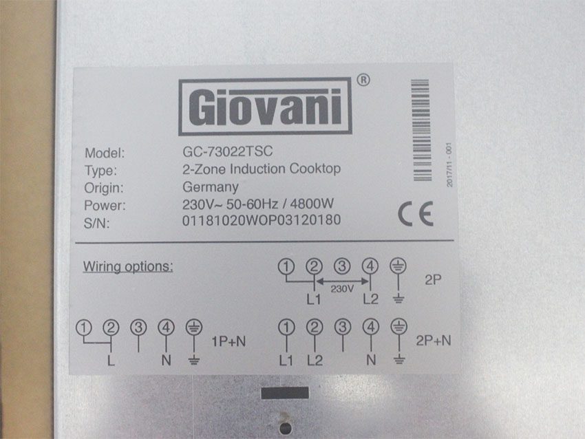 Bếp từ đôi Giovani GC-73022 TSC - Hàng chính hãng