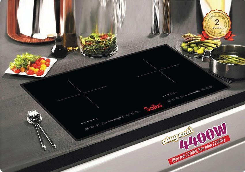 Bếp từ đôi Saiko DIH-4400E - Hàng chính hãng