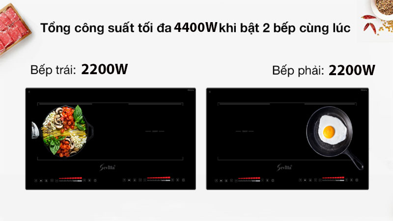 Bếp từ đôi Sevilla SV-MR80 - Hàng chính hãng