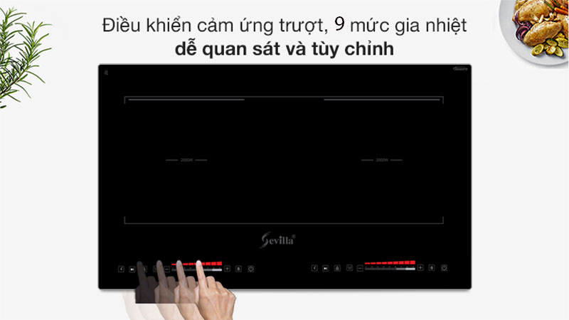 Bếp từ đôi Sevilla SV-MR80 - Hàng chính hãng