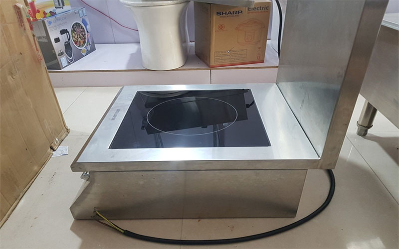 Bếp từ đôi công nghiệp Akita Japan 8000W mặt lồi + mặt lõm - Hàng chính hãng