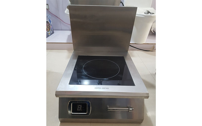 Bếp từ đôi công nghiệp Akita Japan 8000W mặt lồi + mặt lõm - Hàng chính hãng