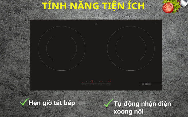 Bếp từ đôi lắp âm Bosch PMI8256EVN - Hàng chính hãng
