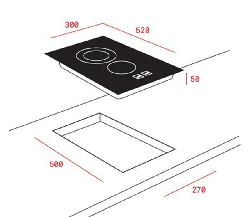 Bếp từ domino Teka SPACE IRF 3200 - Hàng chính hãng
