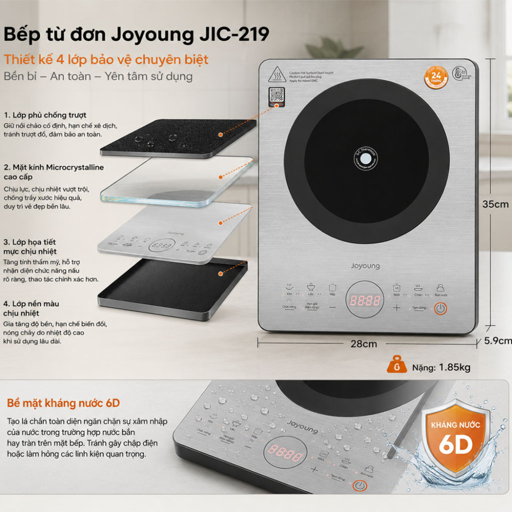 Bếp từ đơn Joyoung JIC-219 - Hàng chính hãng