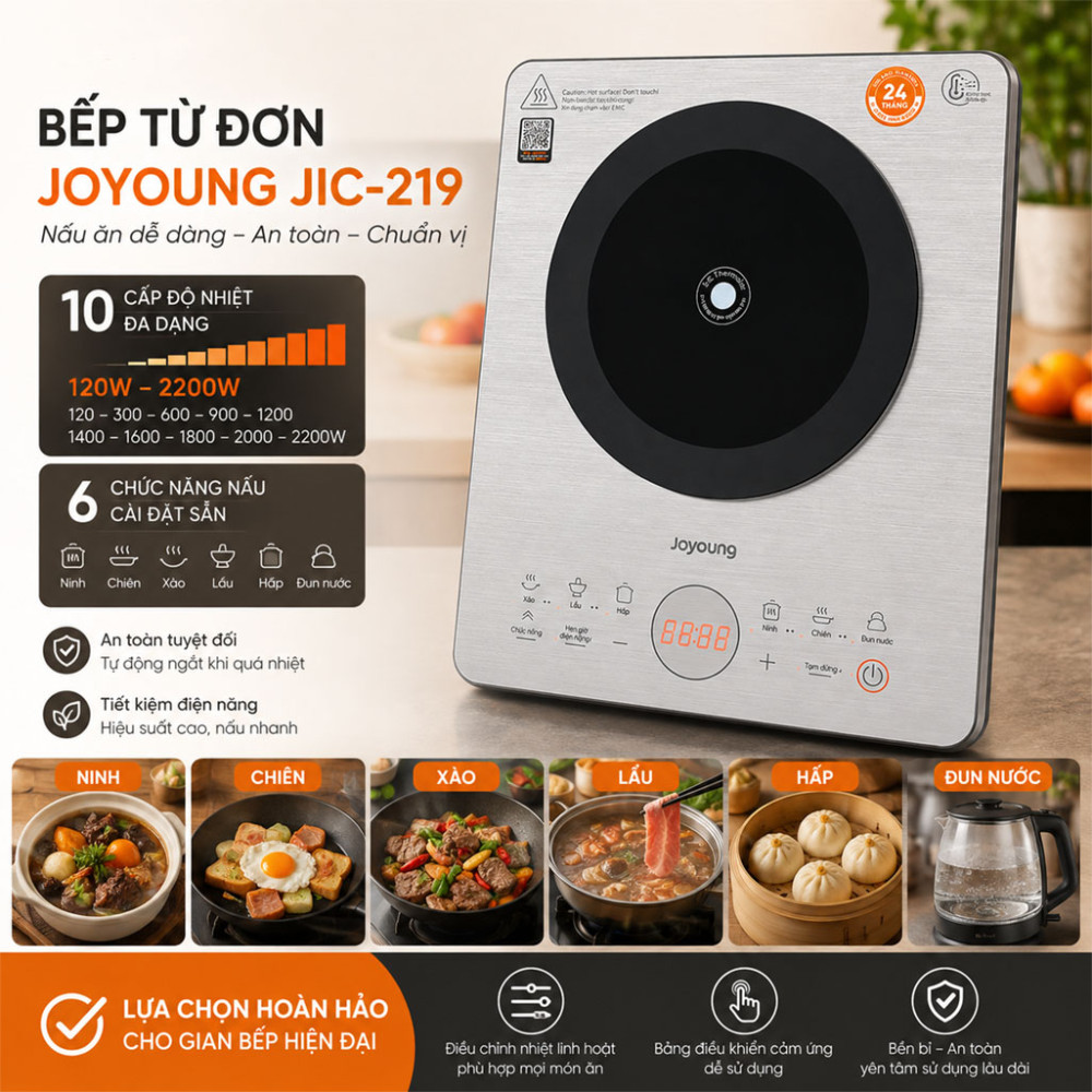 Bếp từ đơn Joyoung JIC-219 - Hàng chính hãng