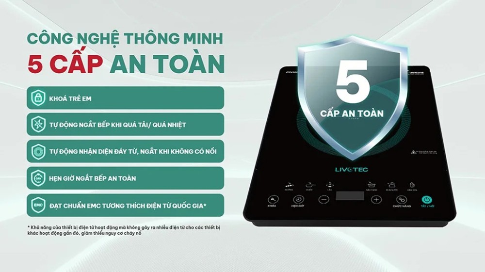 Bếp điện từ đơn Livotec LIS-636  - Hàng chính hãng