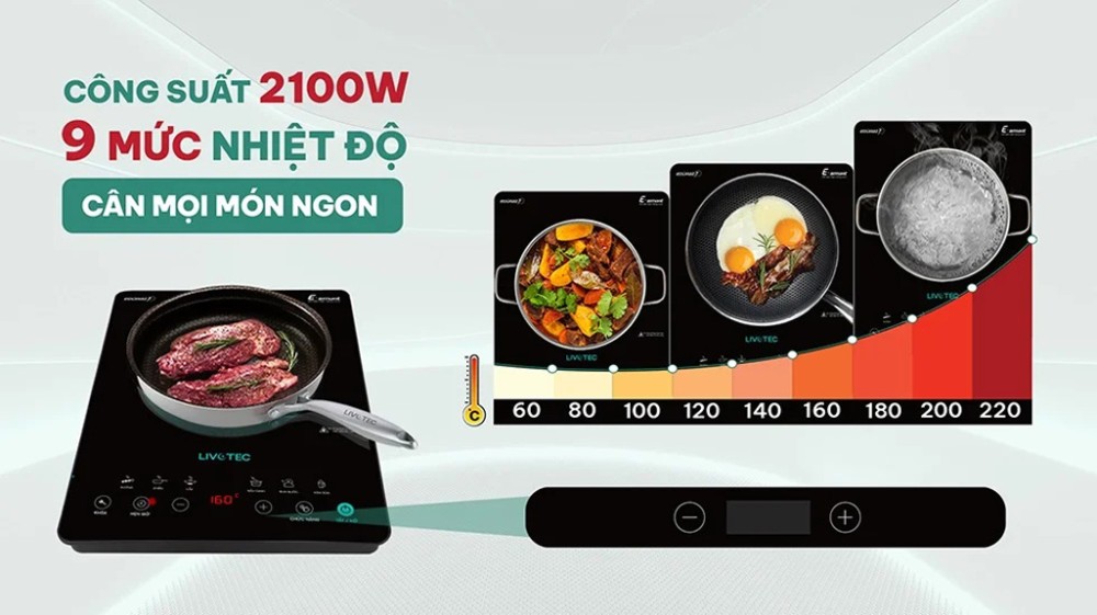 Bếp điện từ đơn Livotec LIS-636  - Hàng chính hãng