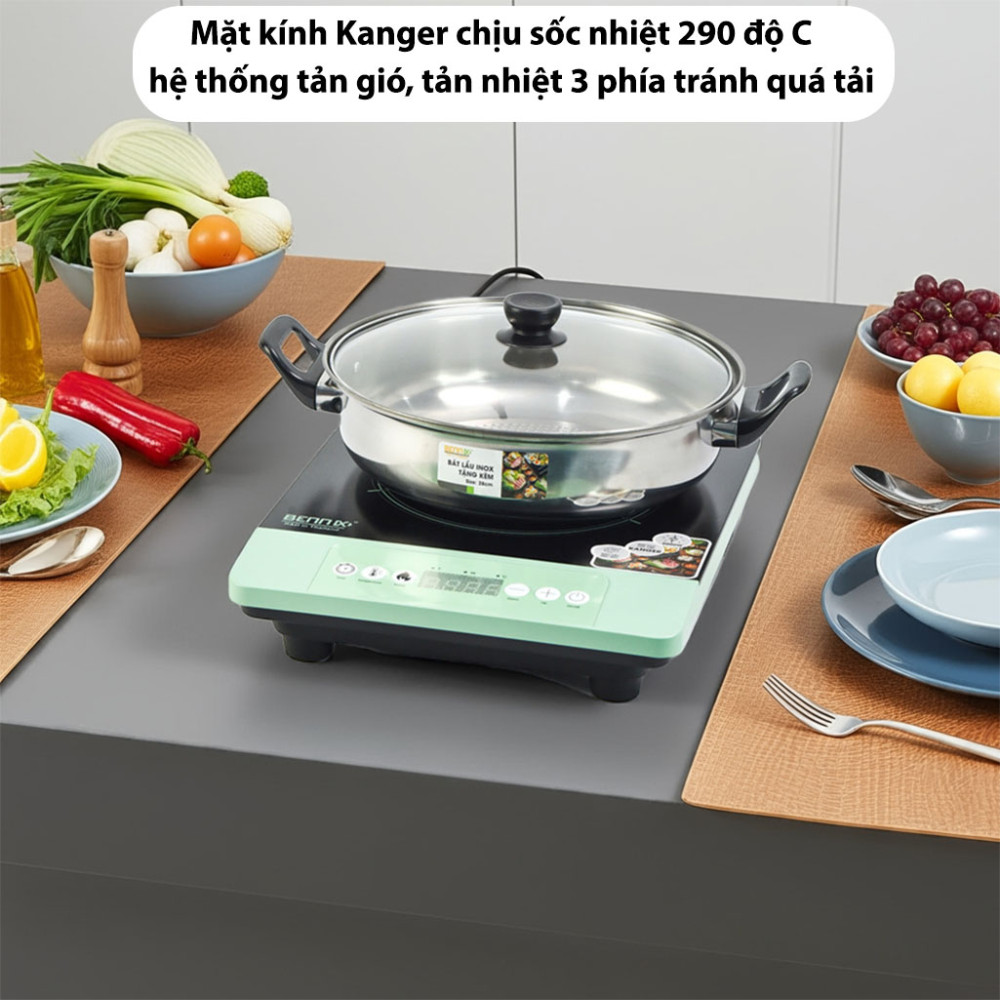 Bếp từ đơn phím cơ Bennix BN-266IH 2000W - Hàng chính hãng