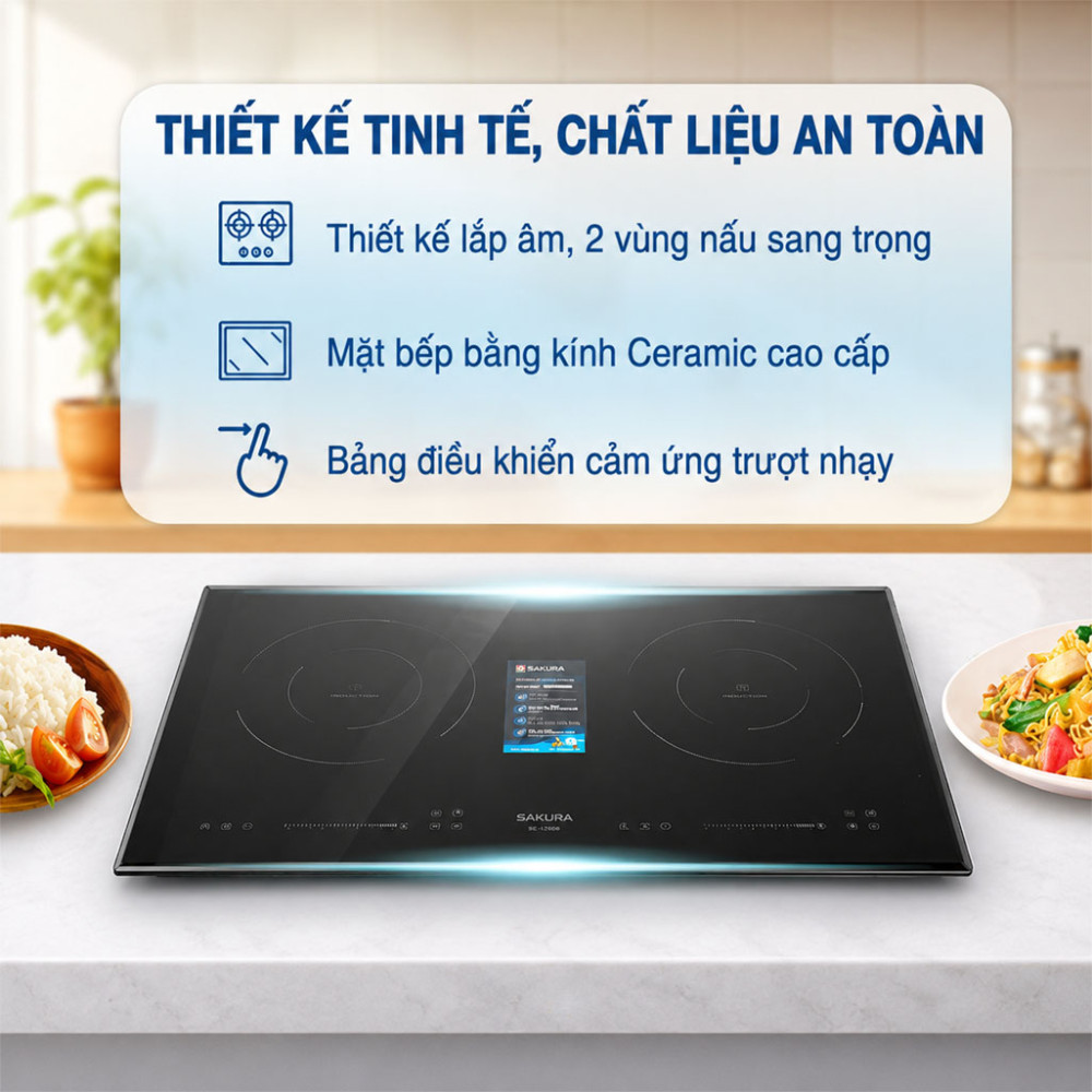 Bếp từ hồng ngoại âm Sakura SE-3260B - Hàng chính hãng