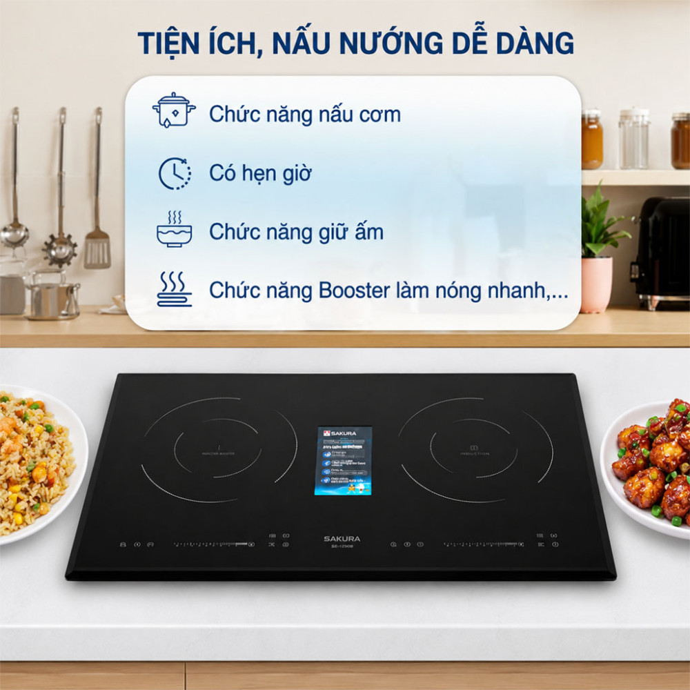 Bếp từ hồng ngoại âm Sakura SE-3260B - Hàng chính hãng